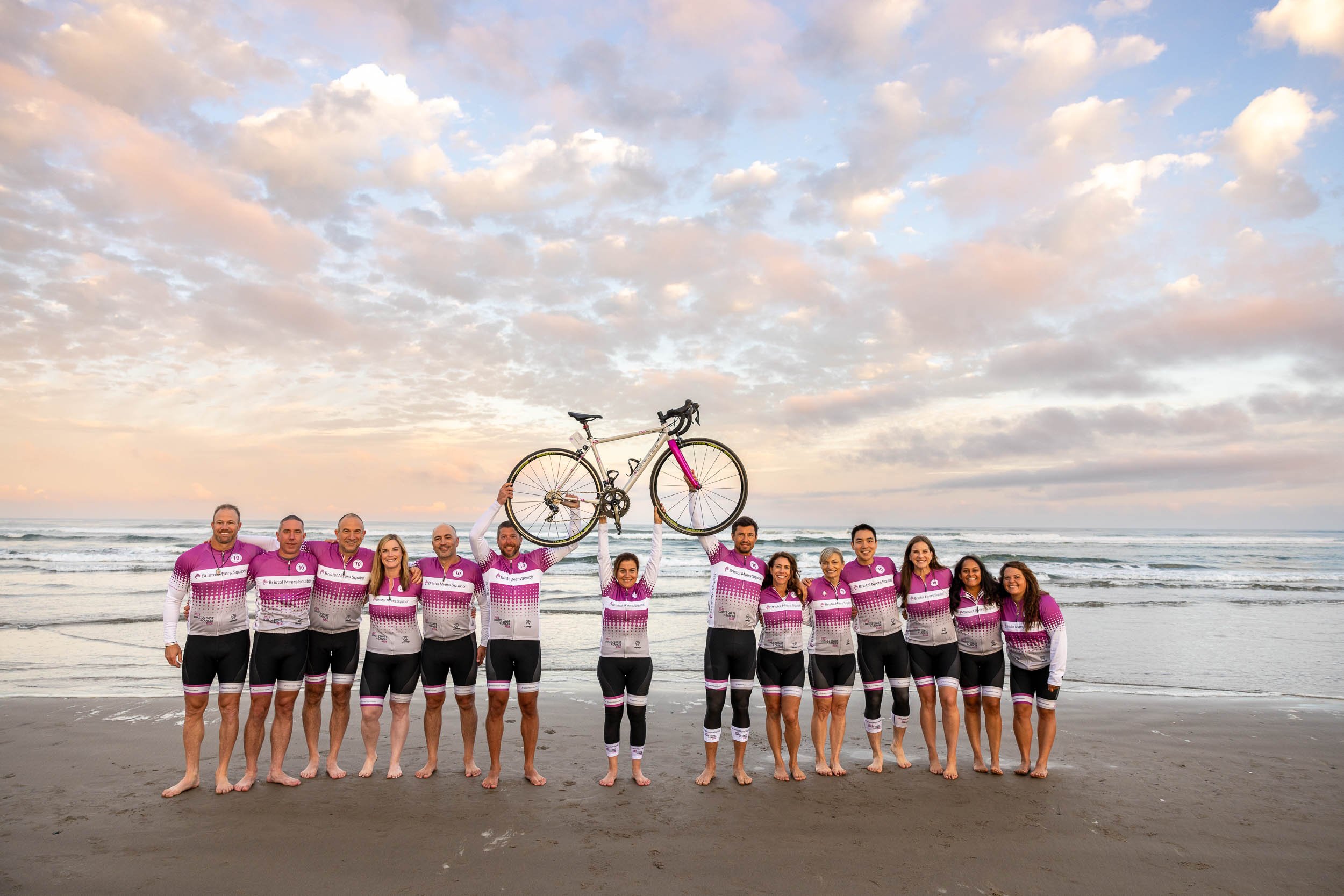 Coast 2 Coast 4 Cancer Riders kicking off the 3000 mile bike ride