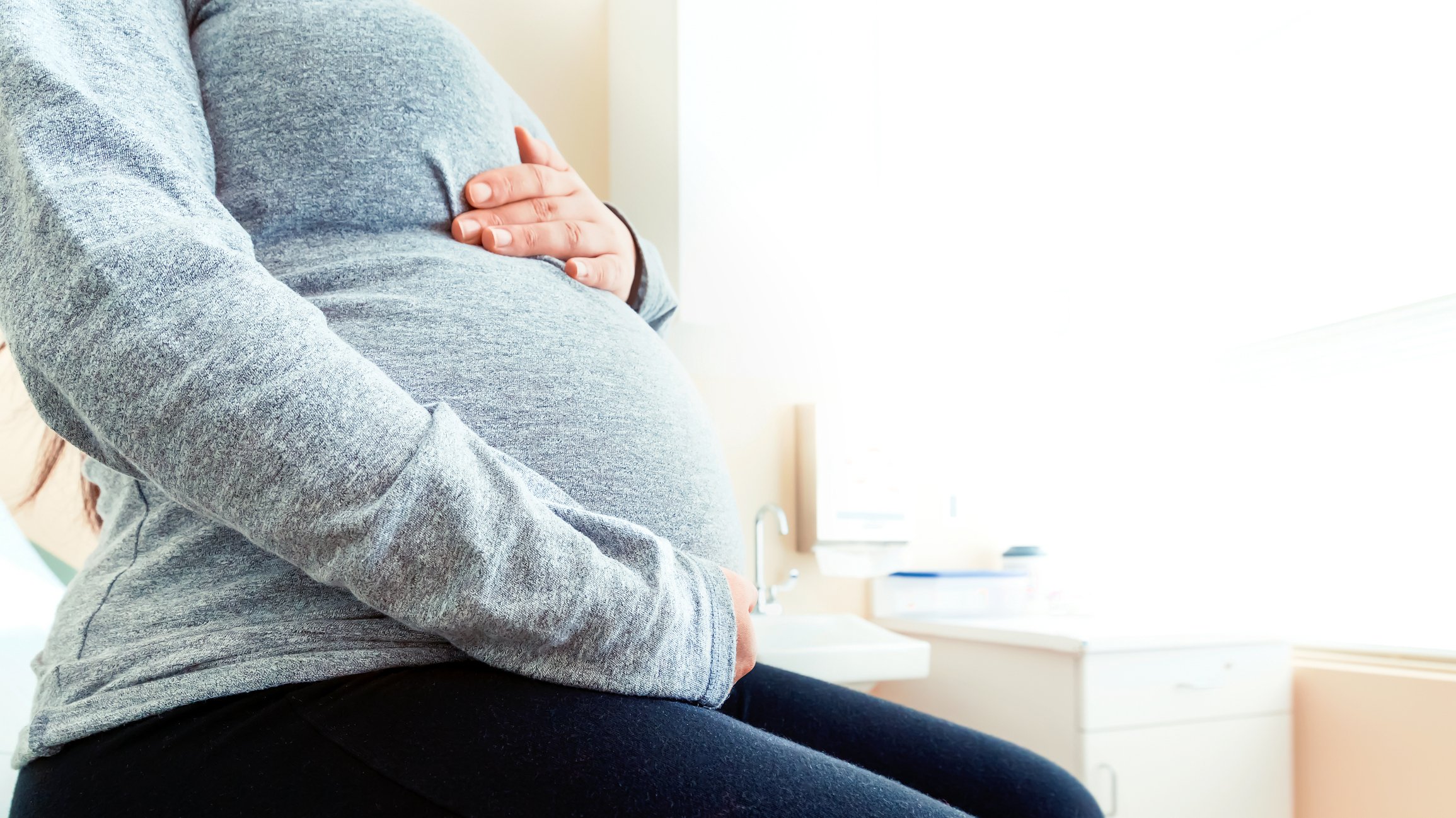 Pregnant woman at the hospital